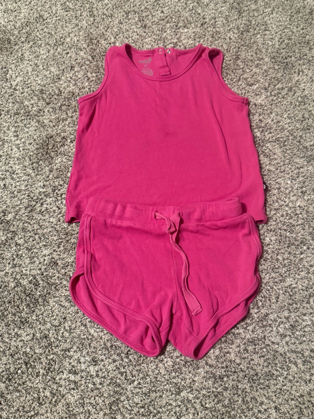 Kyte BABY Hot Pink Tank Top and Shorts Set